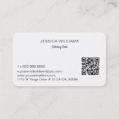 Personalisierter Catering Visitenkarte (Rückseite)