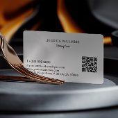 Personalisierter Catering Visitenkarte