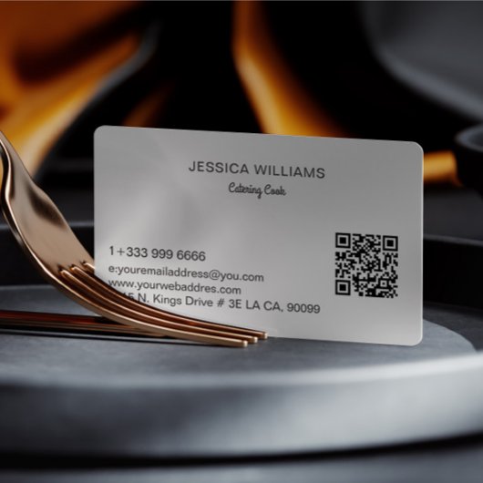 Personalisierter Catering Visitenkarte