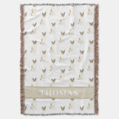 Personalisierter Cattledog Heeler (rot-weiß) Decke (Vorderseite Vertikal)