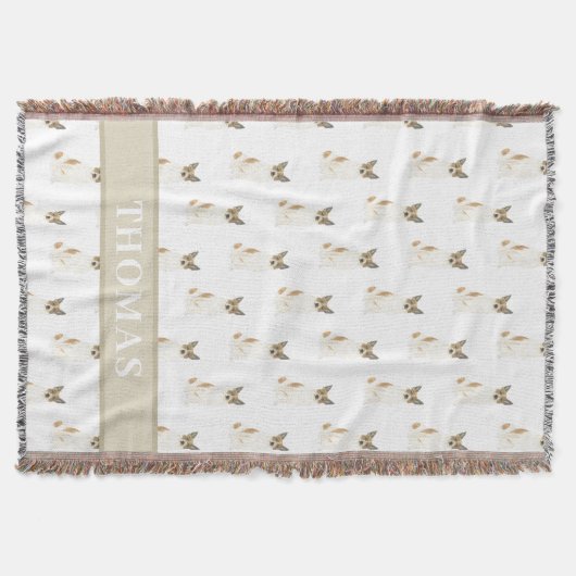 Personalisierter Cattledog Heeler (rot-weiß) Decke (Vorderseite)