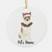 Personalisierter Cattledog Heeler (rot & weiß) Keramik Ornament (Vorne)