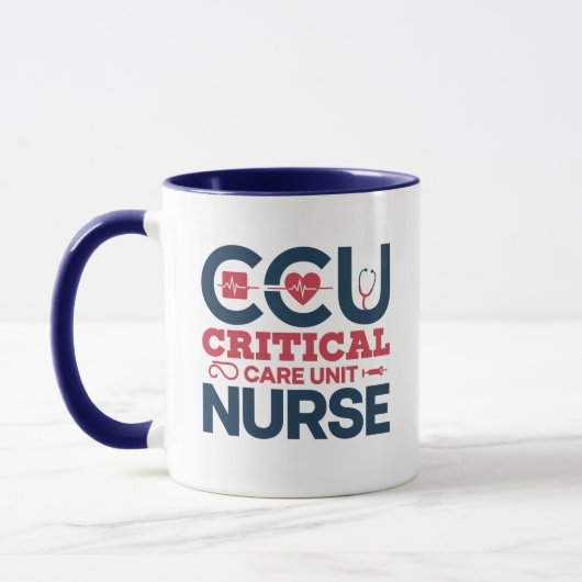 Personalisierter CCU-Intensivpfleger-Name Tasse (Links)