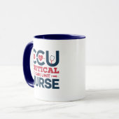 Personalisierter CCU-Intensivpfleger-Name Tasse (Vorderseite Links)
