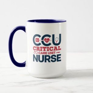 Personalisierter CCU-Krankenschwester-Becher Tasse