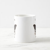 Personalisierter Celestial-Moth-Dunkel-Botanik-Kaf Kaffeetasse (Mittel)