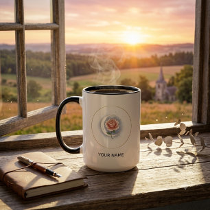 Personalisierter Celestial Rose & Mond Becher - Be Tasse