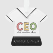 Personalisierter CEO Chief Führungskraft Officer B Ornament (Vorderseite)