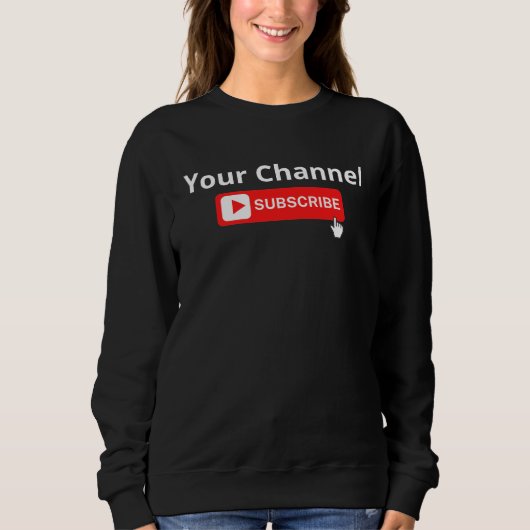 Personalisierter Channel-Abonnement Sweatshirt (Vorderseite)