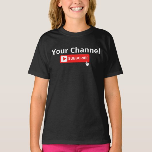 Personalisierter Channel-Abonnement-T - Shirt (Vorderseite)