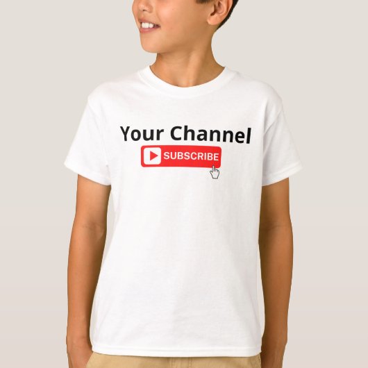 Personalisierter Channel-Abonnement-T - Shirt (Vorderseite)