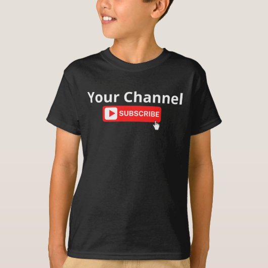 Personalisierter Channel-Abonnement-T - Shirt (Vorderseite)