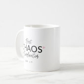 Personalisierter Chaos-Koordinator Kaffeetasse (Vorderseite Links)
