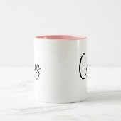 Personalisierter Chaos-Koordinator Zweifarbige Tasse (Mittel)