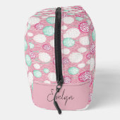 Personalisierter Charme in Rosa Waschbeutel (Rechts)