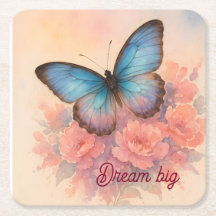 Personalisierter Charme Wasserfarbe Rosa Blume Chi