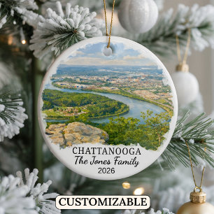 Personalisierter Chattanooga-Schmuck, Benutzerdefi Keramik Ornament