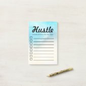 Personalisierter Checkbox, zum von Post-it Klebezettel (Auf Schreibtisch)