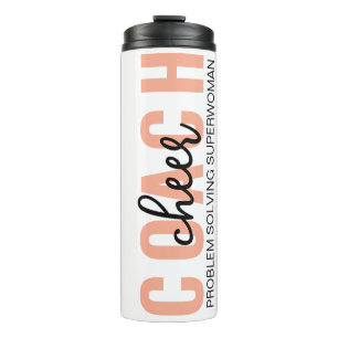Personalisierter Cheer Coach Tumbler, Dankeschön-G Thermosbecher