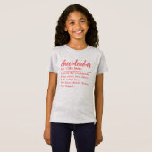 Personalisierter Cheerleader Definition T - Shirt (Vorne ganz)