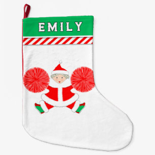 Personalisierter Cheerleader Großer Weihnachtsstrumpf