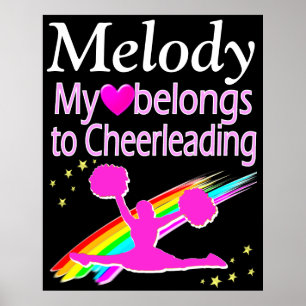 PERSONALISIERTER CHEERLEADER LIEBE POSTER
