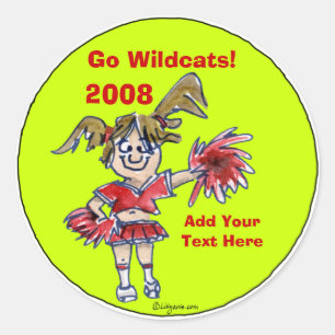 Personalisierter Cheerleading Aufkleber