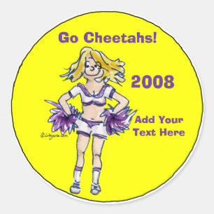 Personalisierter Cheerleading Aufkleber 4