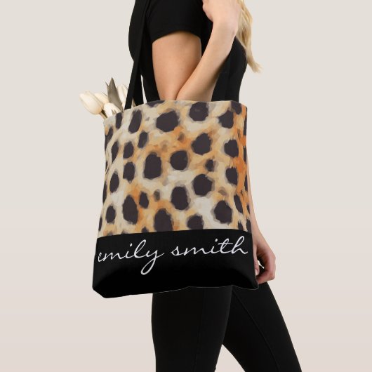 Personalisierter Cheetah Muster Tote Tasche (Von Nahem)