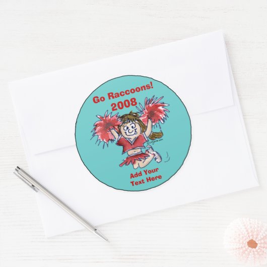 Personalisierter Chefinesierer 2 Runder Aufkleber (Umschlag)