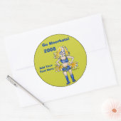 Personalisierter Chefinführer 3 Runder Aufkleber (Umschlag)