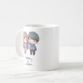 Personalisierter Chibi-Stil Kaffeetasse (Vorderseite Links)