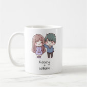 Personalisierter Chibi-Stil Kaffeetasse (Links)