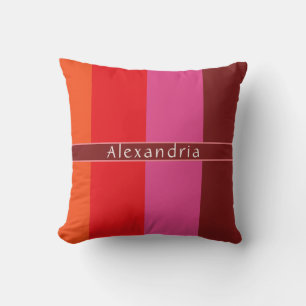 Personalisierter Chic Gestreift Kissen