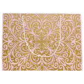 Personalisierter Chic und bezauberndes Upscale Große Geschenktüte (Rückseite)