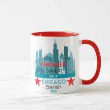 Personalisierter Chicago Marathon 2024 Geschenk fü