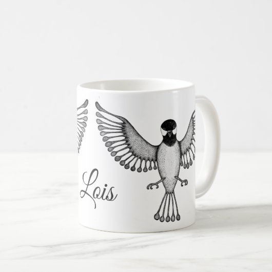 Personalisierter Chickadee Kaffeetasse (VorderseiteRechts)