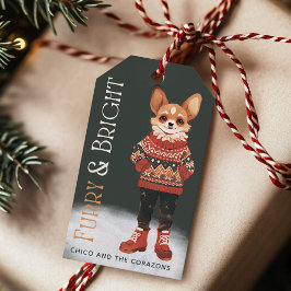 Personalisierter Chihuahua Dog Holiday-Geschenk-Ta Geschenkanhänger