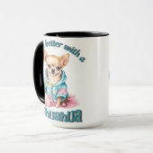 Personalisierter Chihuahua Hund Lover Kaffee Tasse (Vorderseite Links)