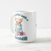 Personalisierter Chihuahua Hund Lover Kaffee Tasse (Vorderseite Links)