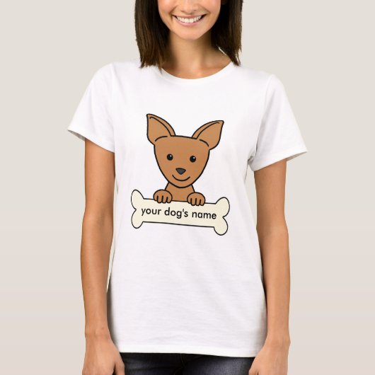 Personalisierter Chihuahua T-Shirt (Vorderseite)