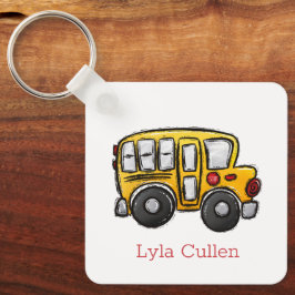 Personalisierter Child Backpack Tag Schulbus Schlüsselanhänger