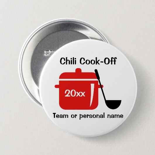 Personalisierter Chili-Abschlag Button (Vorne & Hinten)