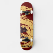 Personalisierter chinesischer Drache Skateboard (Vorderseite)