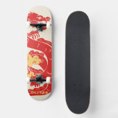 Personalisierter chinesischer Drache Skateboard (Vorderseite)