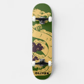 Personalisierter chinesischer Drache Skateboard (Vorderseite)