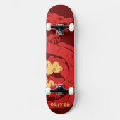 Personalisierter chinesischer Drache Skateboard (Vorderseite)