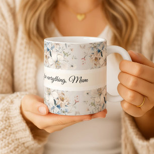 Personalisierter Chinoiserie-Blumenmuster-Becher Kaffeetasse