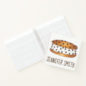 Personalisierter Chipwich Ice Cream Sandwich Feins Notizbuch (Innenseite)