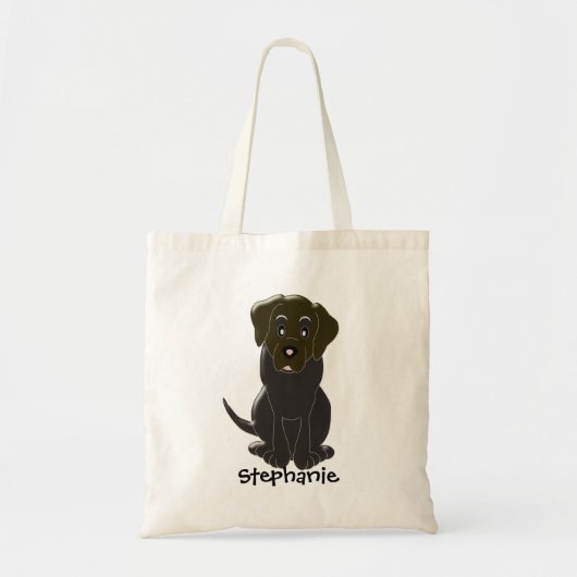 Personalisierter Choc-Labrador Tragetasche (Vorne)
